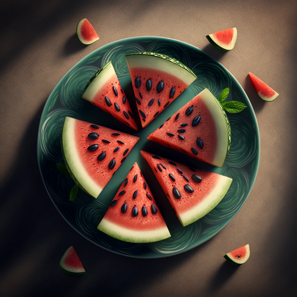 Eine aufgeschnittene Wassermelone