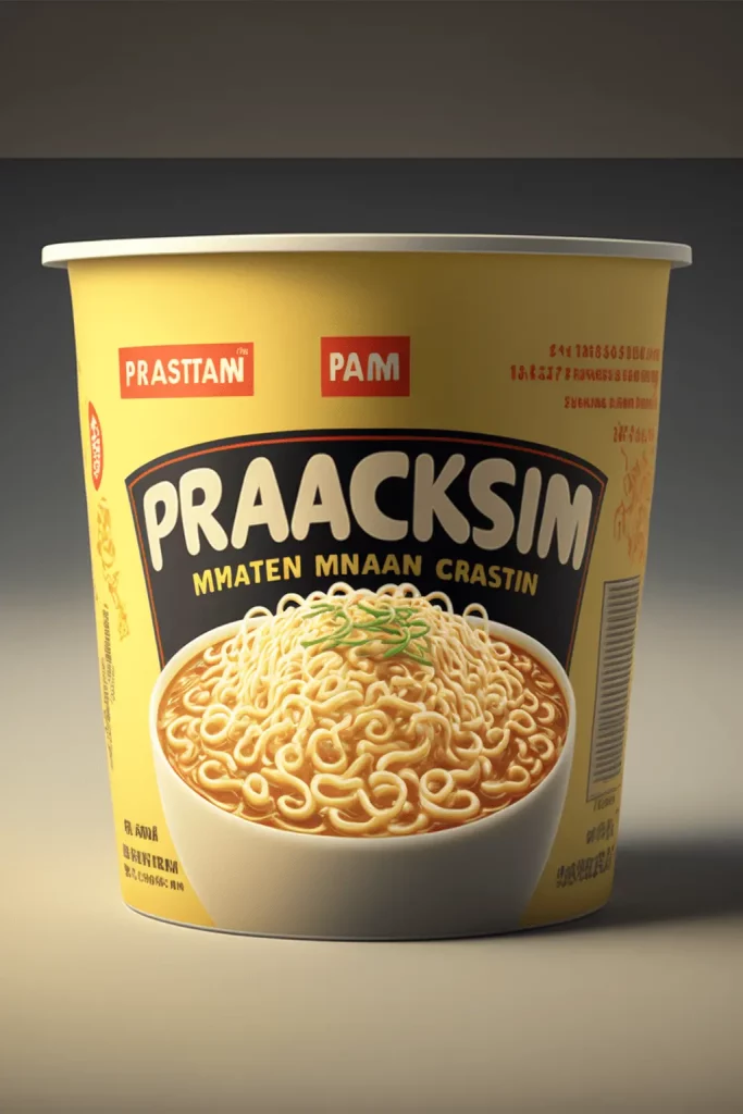 Instant Ramen Nudeln Packung