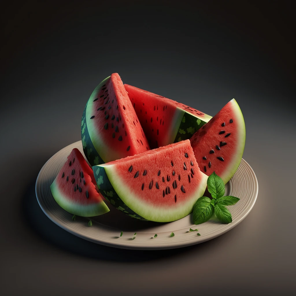 Wassermelone und Minze